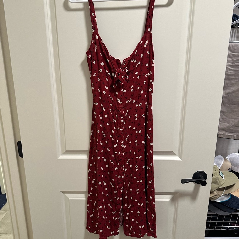 Reformation Red Floral Sundress